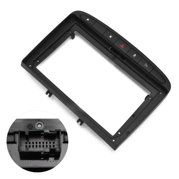 9 tommer 2DIN bilstereo instrumentbræt panel sort erstatning til Peugeot 408 2013
