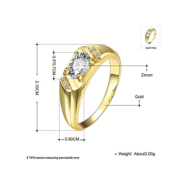 Fasjonable siste Shinny Simple Ring Kzcr189a10