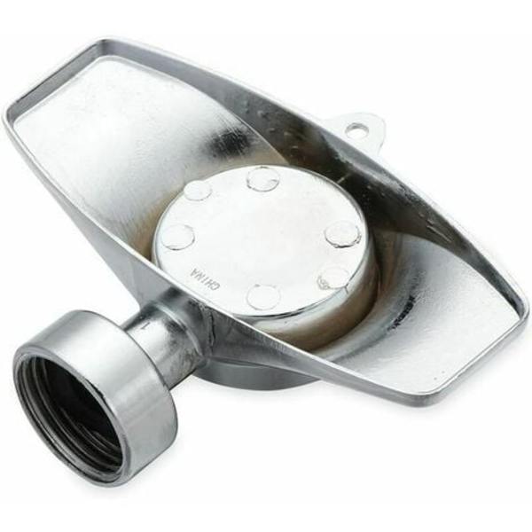 Trädgårdsgrässpridare, metallfläcksprinkler, 360 graders fyrkantigt cirkelmönster i aluminiumlegering för små till medelstora
