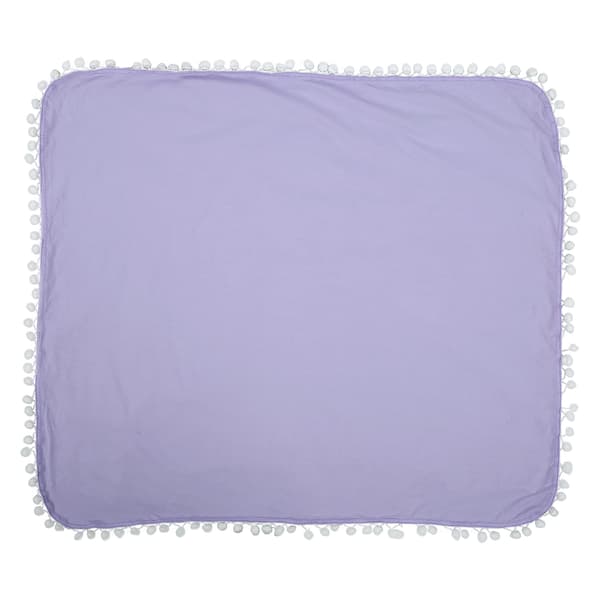Baby Bomulls Svøpepledd Nyfødt Mottakspledd Lys Lilla 87x77cm
