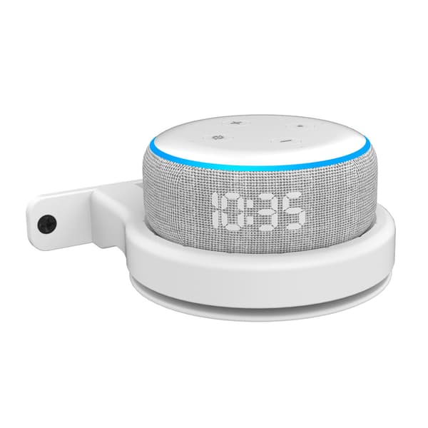 Väggmonterat högtalarfäste Multifunktionell platsbesparande för Echo Dot 3:e 4:e generationen Vit