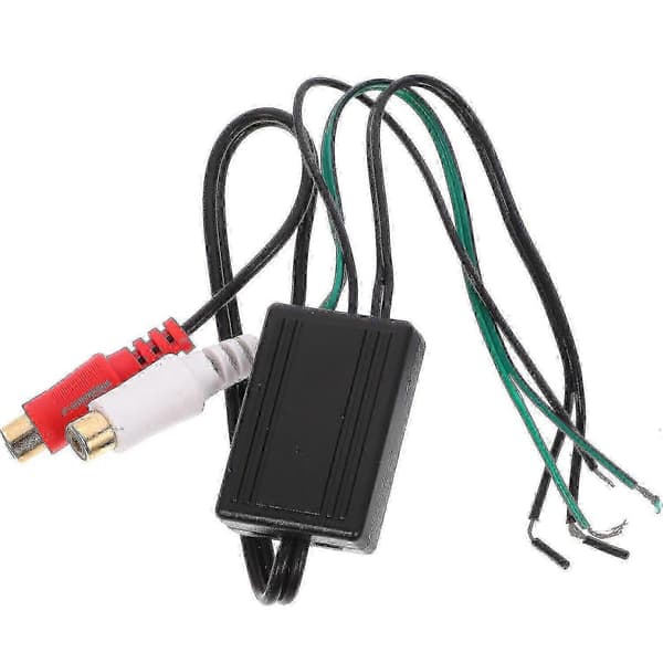 Linjeudgangskonverter til subwoofer - Høj til lav RCA-adapter