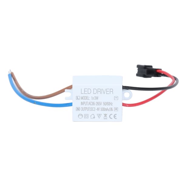 500mA 3W LED-ajurin virtalähde AC95 265V sisääntulo 2 4VDC ulostulo