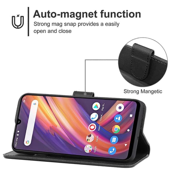 Læder telefoncover til Lenovo A6 Note Black