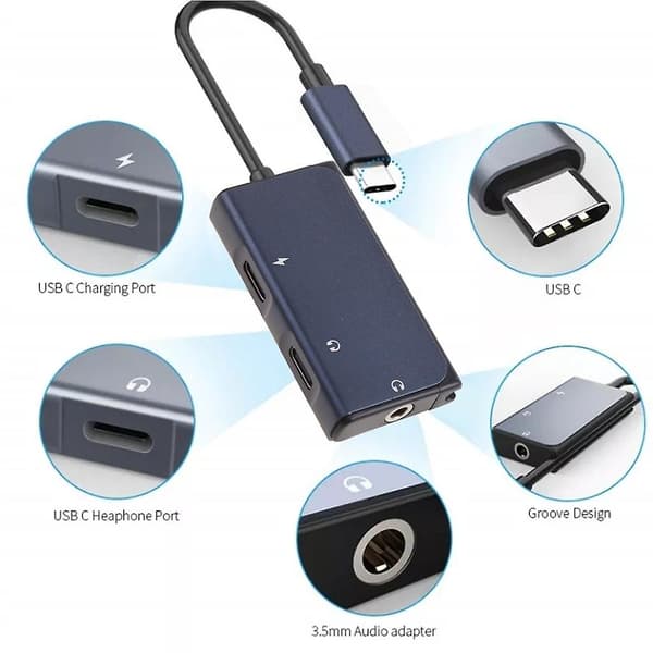 Stk. 5.5x2.1mm hunstik til Micro USB hanstik til DC strømstikadapter