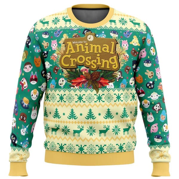 Jultröja med rund hals, pullover, 3D-tryckt vintertröja med långa ärmar - EL3638 - Storlek M M