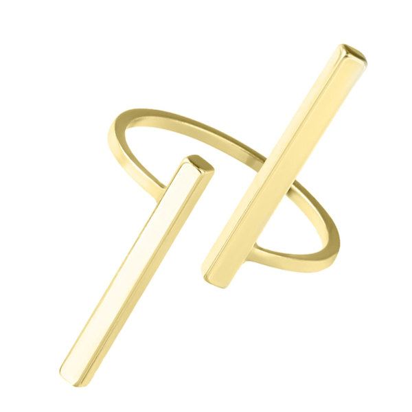 Ringöppning Hudvänlig Metal Mode Finger Circle For Dating Golden