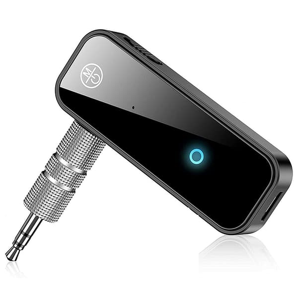 Bluetooth 5.0 Receiver 3.5mm AUX Adapter 2 i 1 Musik Transmitter til Computer TV Projektor Højttaler Hovedtelefoner