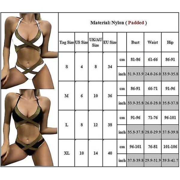 Naisten push-up-rintaliivit + lyhyt bikinisetti , uimapuku, uimapuku Yellow M