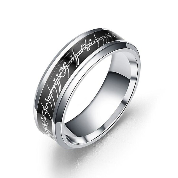 Midi Ringar Tungsten One Ring Of Power Guld Blå The Movie Of Ring För Kvinnor Män Lovers Smycken Ringar Black