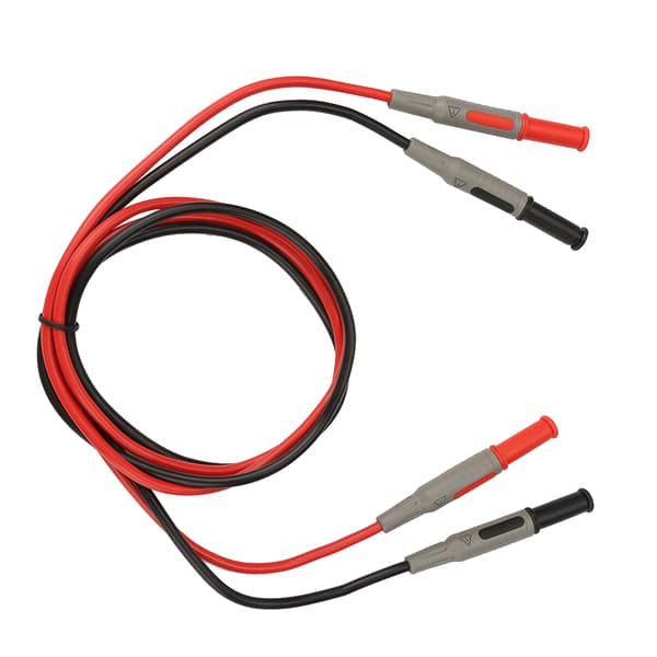 4 mm bananplugg testledning, rett til rett, støpt, multimeterkabel (P1032)
