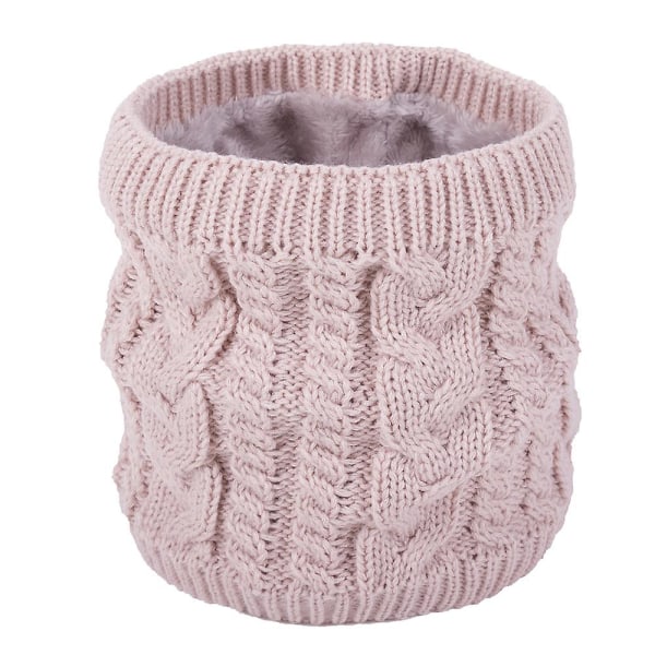 Hagesmæk, matchende strikket uld plus fløjl, varm krave pink