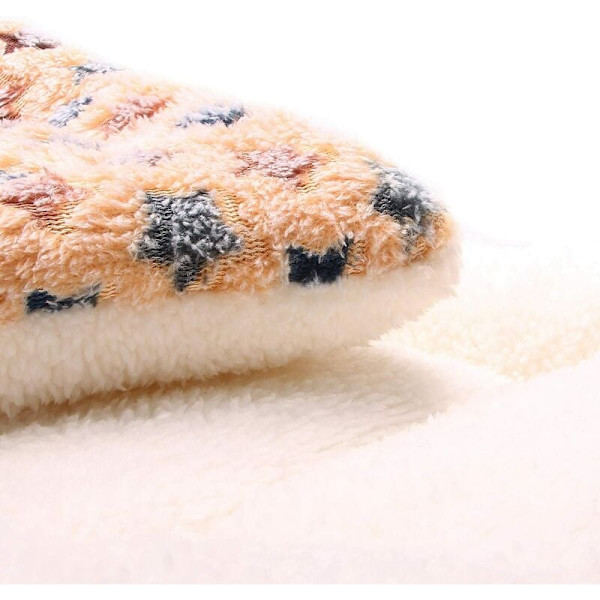 Husdjursfilt Premium fluffig flanellkudde Mjuk varm matta för hundar Katter Små husdjur Gula stjärnor