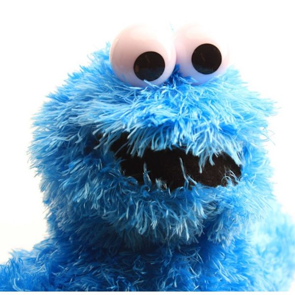 Sesame Street Cookie Monster Blå & Röd Elmo plyschfigur Blue