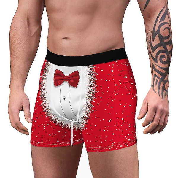 Christmas Men Novelty Boxers Undertøy Underbukser D M