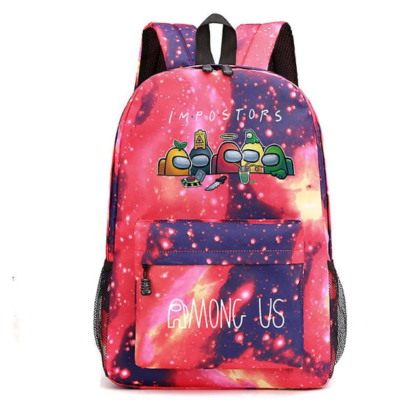 Among Us Among Us Space Kill Student Schoolbag Pattern Ryggsekk-stjerne rød star red