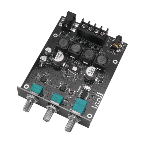 Bluetooth 5.0 Lydforstærkermodul 50W+50W Diskant Bas Kontrol Strømforstærkerkort til Passiv Højttaler DC9-24V
