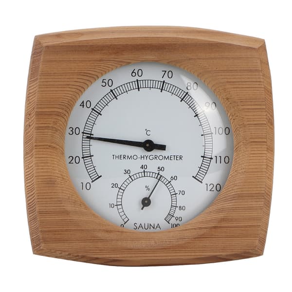2-i-1 Innendørs Tre Termo-Hygrometer Termometer Hygrometer Badstuetilbehør