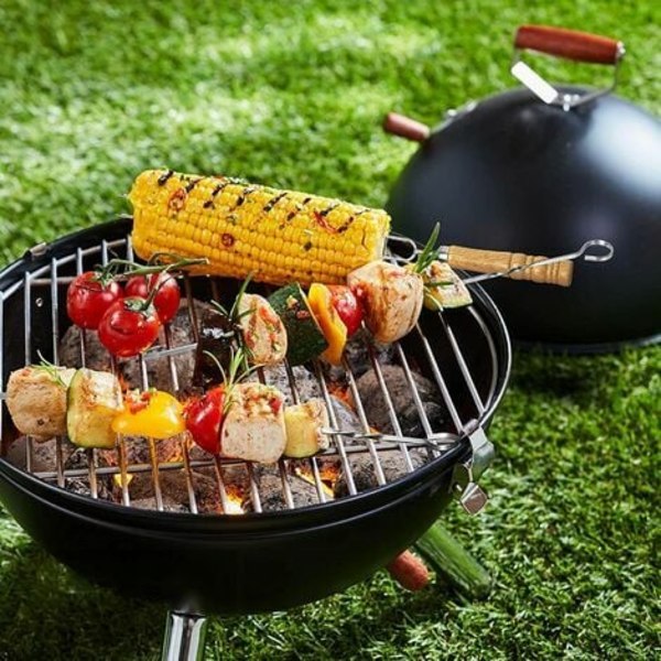 Kartokner Grillspyd Kebabspyd i rustfritt stål Gjenbrukbare U-spyd Grillspyd 40 cm (10 stk)