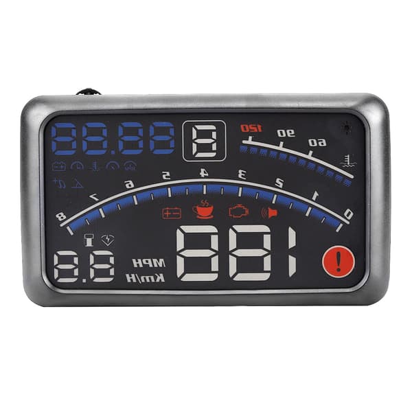 Universal HUD Bil Display MPH KMH Hastighetsbegränsning Varning Plug and Play