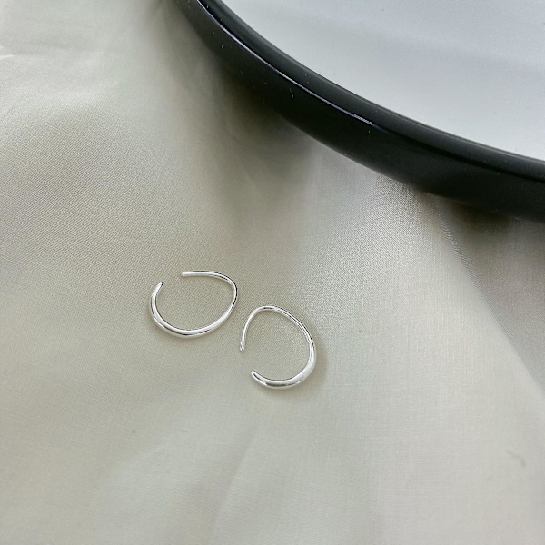 Ørering Pearl S925 Sølv modesmykker Ac5186 2