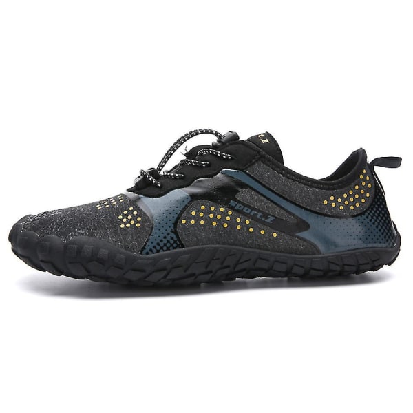 Unisex Aqua Shoes Beach Boots Sport Surfing Sko Black Gray 39