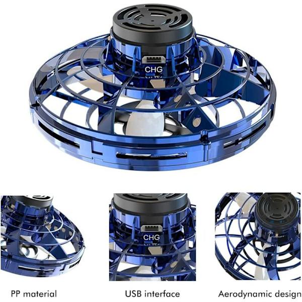 Bærbare droner til børn og voksne - Fly Ball-legetøj - 360° roterende minidrone og lyse LED-lys - Gaver til børn og voksne，