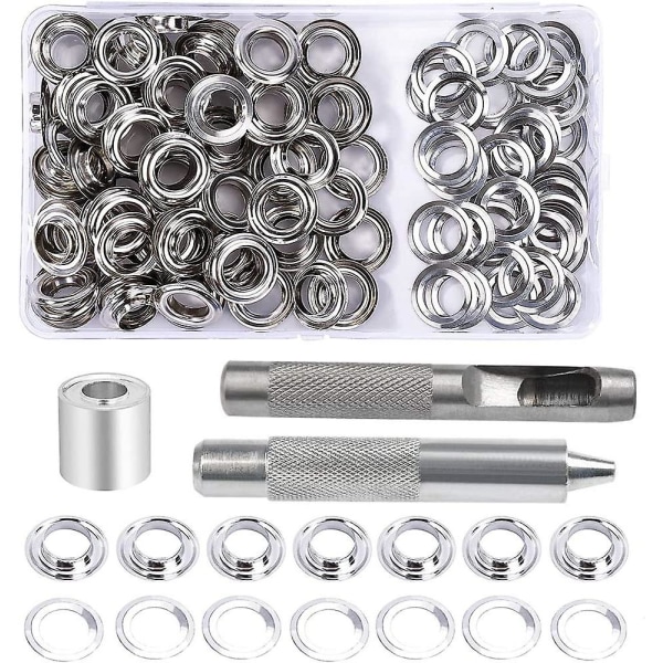Till S-sarja, 100 sarjaa Silmä 10 mm S, Suunnittelijan korjaussarja, 3-osaisella jäätymistyökalulla Till Kit suojapeitteelle, kankaalle, verhoille ja tuotantoon