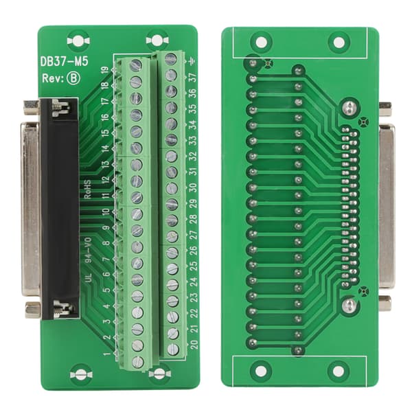 DB37 DIN-skinne monteringsinterface modul hun-stik terminal breakout board