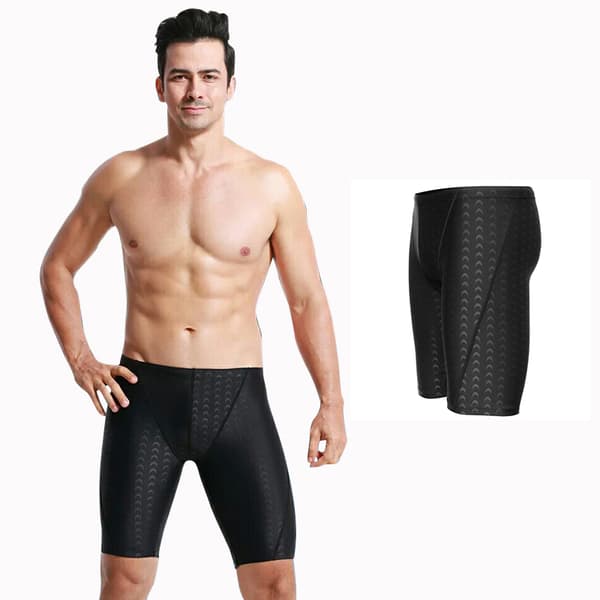 Hurtigtørrende og åndbare badeshorts til mænd, sorte, 41 cm, 16,1 tommer