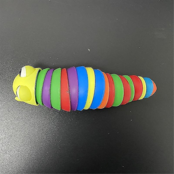 2022 Uusi Fidget Toy Slug Nivelletty joustava 3D Slug Fidget Lelu Pink