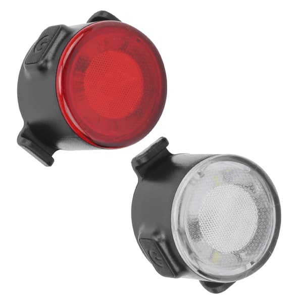 USB Oppladbart Sykkel LED Baklys Frontlys Sett Mini Varsellys for Nattsykling
