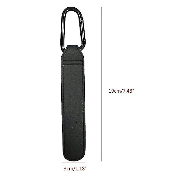 Praktiske barnevognkroker Klemmer Barnevogntilbehør Aluminiumslegering karabinkrok for oppheng av bleievesker Pu-skinn 2pcs Grey