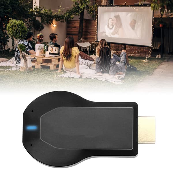 WiFi Display Dongle Kompakt Bærbar 1080P Skjermadapter for iOS Android Windows