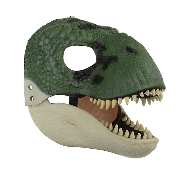 Halloween Dinosaur Mask Open Mouth Latex -kauhupäähine A