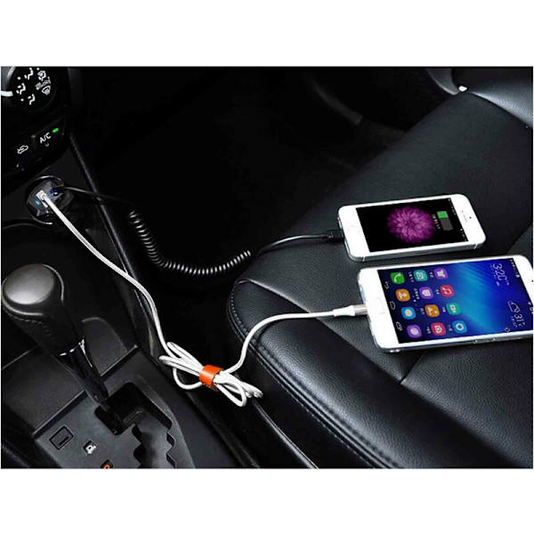Biloplader og mikro-USB-kabel til Samsung Galaxy S7 S6 Edge A10 A7(2018), Huawei, LG G6, HTC, Motorola