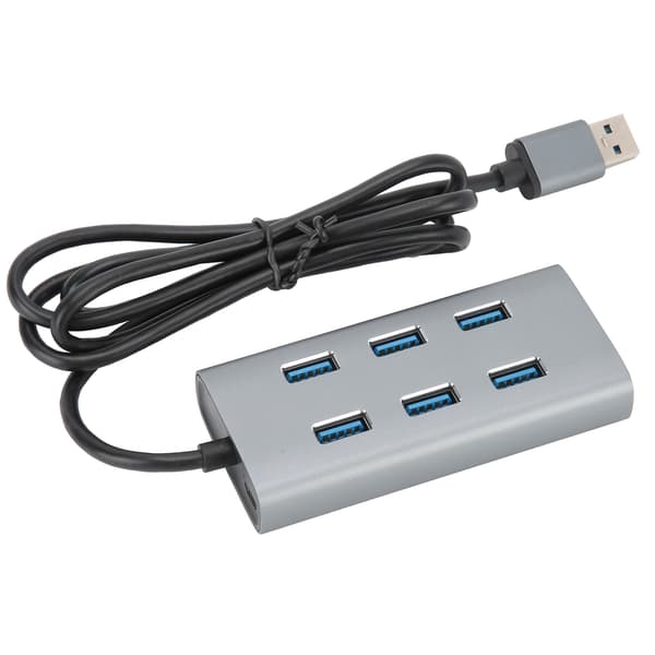 USB 3.0 Hub 7 Porter 5Gbps Aluminiumlegering Bærbar Adapter for PC Laptop