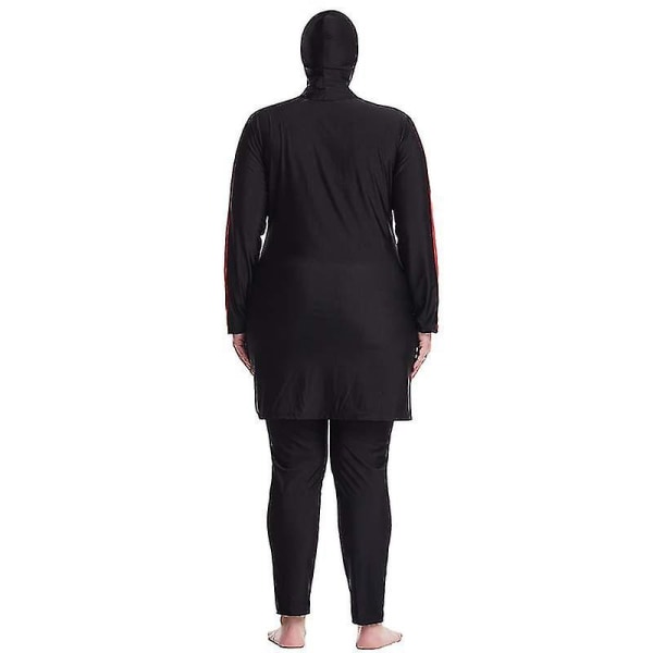 Mu Naisten uimapuku Islamic Beach Burkini -uimapuvut pluskokoinen 4XL