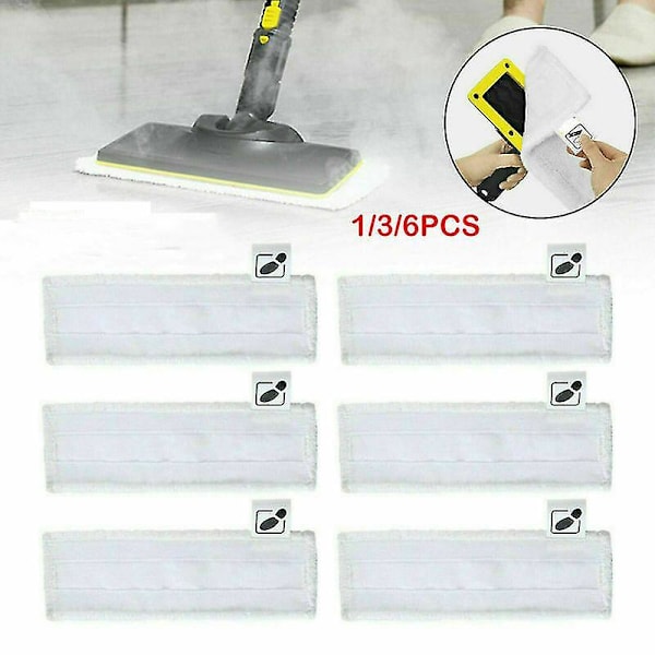 Karcher Sc1 Sc2 Sc3 Sc4 Sc5 Ångrengöringsmoppdukar 6pcs