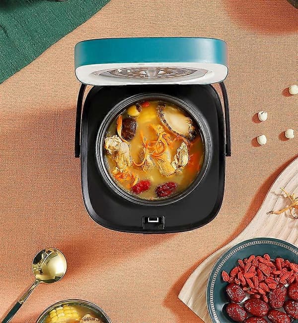 Ångkokare Mini Riskokare 1,2l 200w Non-stick Foder 1,2 L Grön 200 W green