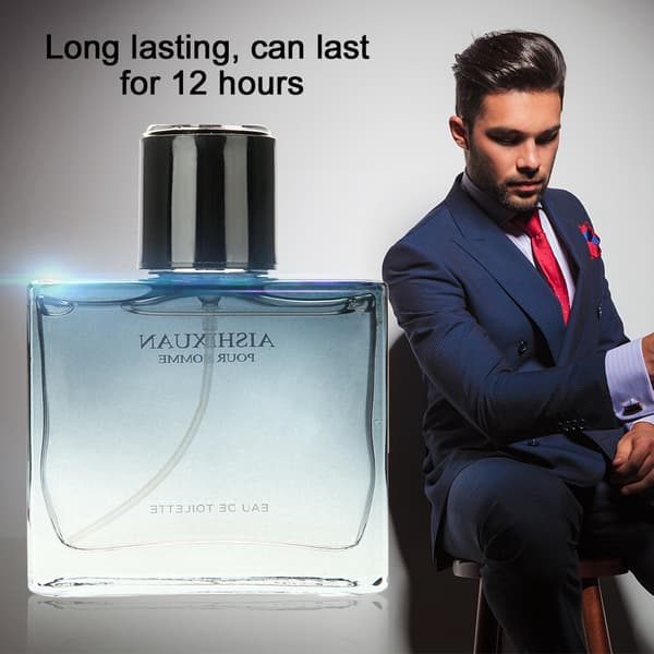 50 ml blomsteragtig cologne-parfume til mænd, sort sprayflaske DS033A