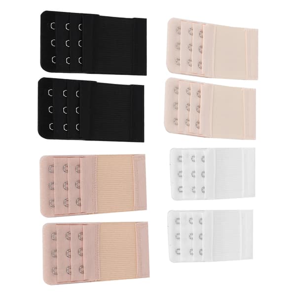 8 stk. BH-forlengerstropp, elastisk bånd, 3 rader, dame