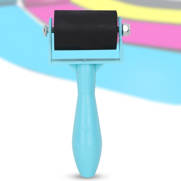 Plasthåndtak Printmaking Brayer Roller (blå, 3,5 cm)