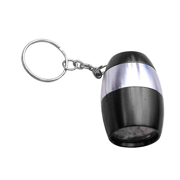 Liten ficklampa Nyckelringar Användbar nyckelhållare 6-leds Nyckelring Nyckeldekoration Liten present till män Kvinnor Vuxna (röd) Black