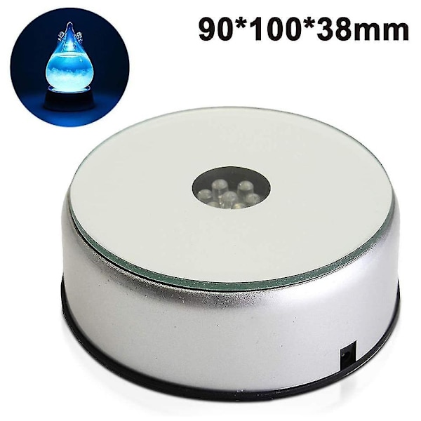 Krystal LED lampeholder farverig drejefod