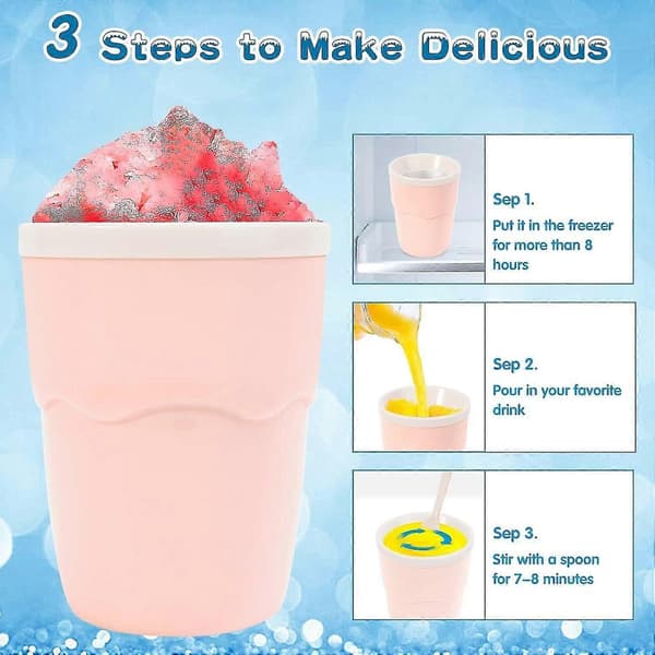 Slushy Cup Aluminium Slushie Cup, Frozen Magic Slushy Cup, Sommerkjøler Slushie Maker Cup Smoothies