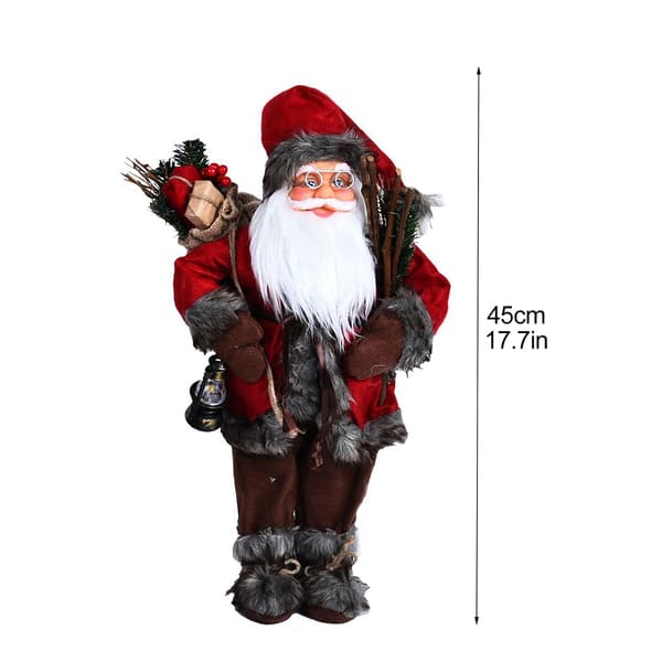 Jultomte Actionfigur Docka med Käpp