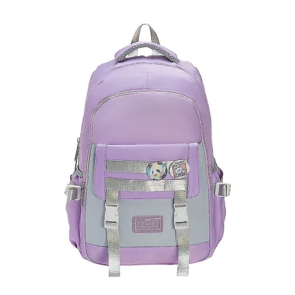 Skolväska Female Ins Sen Series Wild Travel Backpack Student Ryggsäck-lila purple