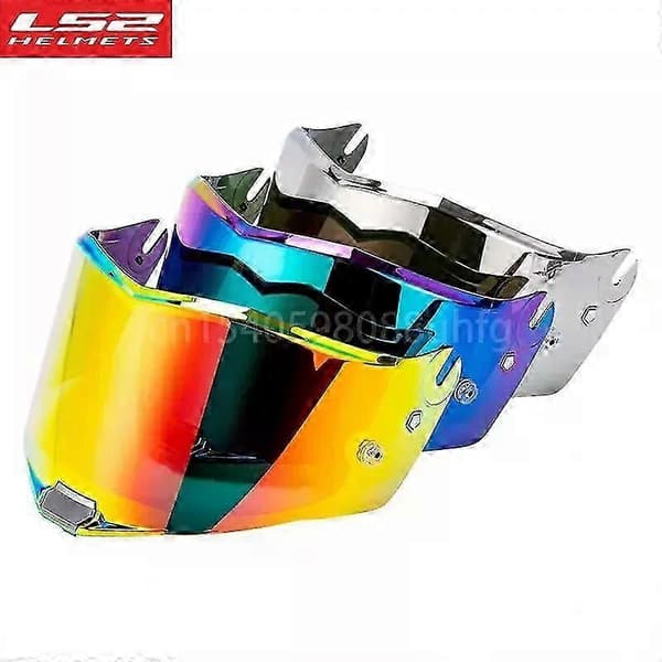 Original LS2 THUNDER Motorcykelhjelm Visir LS2 FF805 Transparent Krom Rød Ekstra Skjold