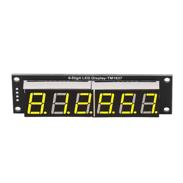 0,56 tommer 6-sifret 7-segment TM1637 gul digitalt displaymodul